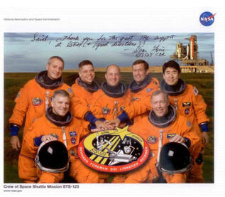Group Astronauts: " Thanks for your great TAL support at Istres for the NASA mission."