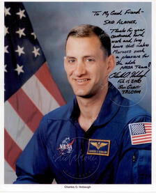 Astronaut Charles Hobaugh: "To my good friend Said Alaoui, thanks for your continued hard work and long hours ..."
