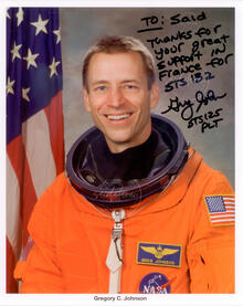 Astro Gregory Johnson: "Thanks for your great support in France."